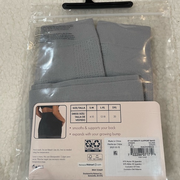 🆕 Secret Treasures Maternity Support Band, Grey - Picture 5 of 6